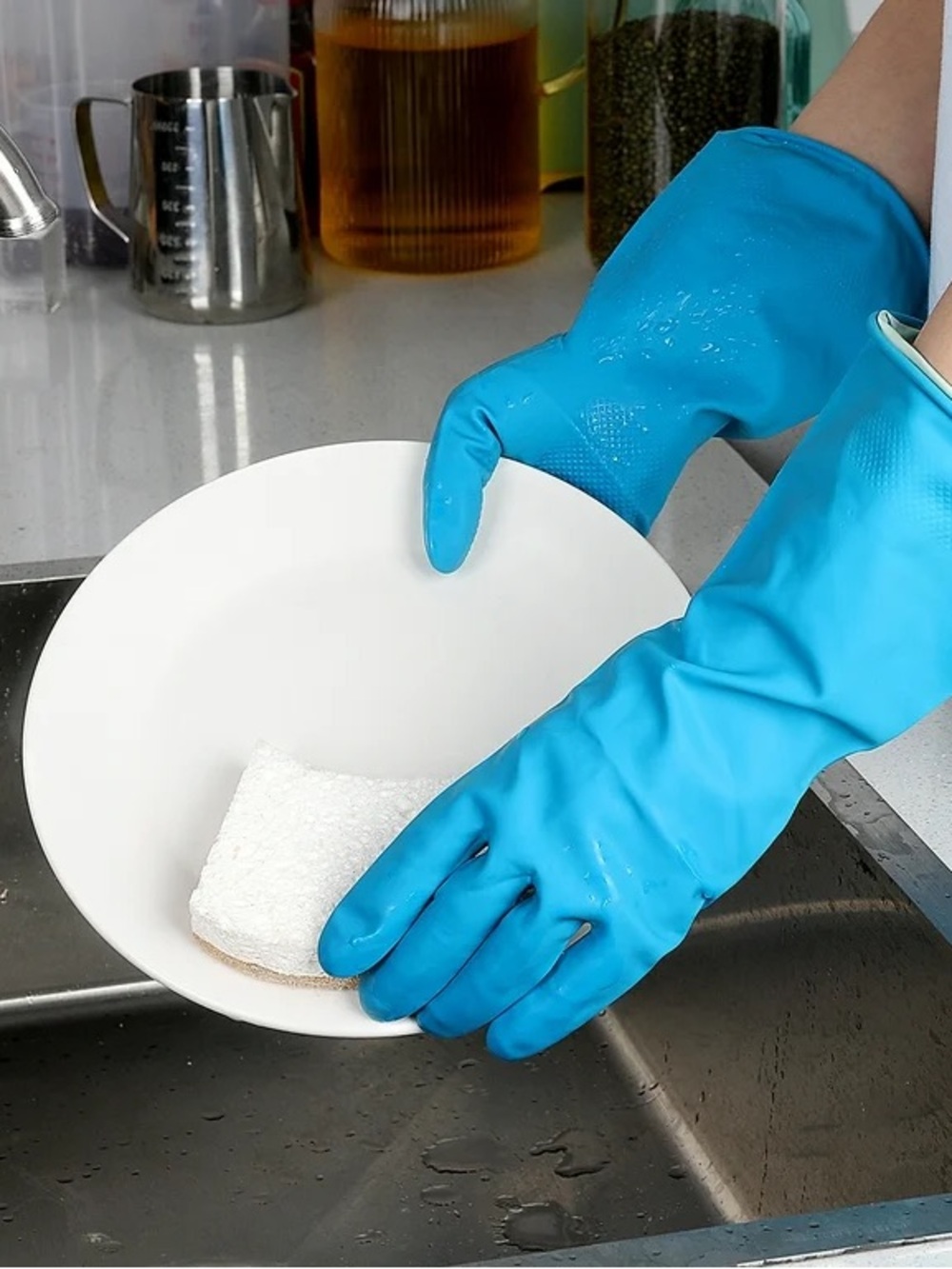 Rubber Cleaning Gloves